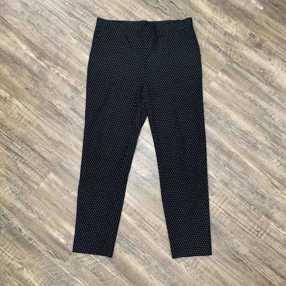 Jules & Leopold Black Polka Dot Skinny Pant large